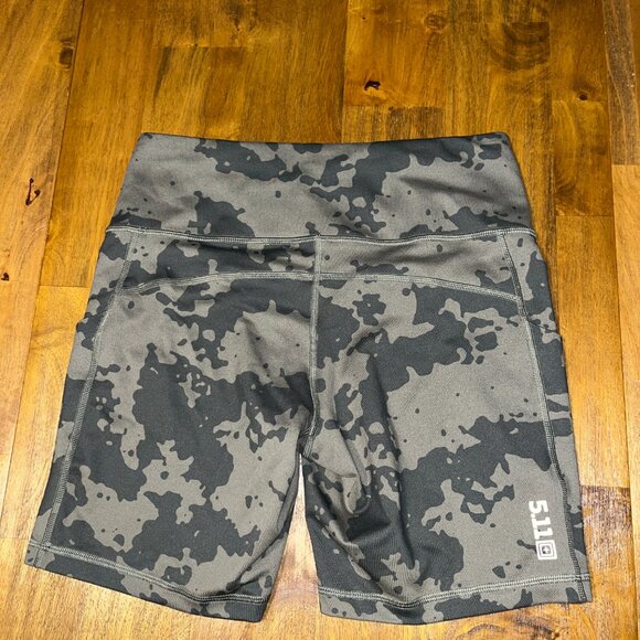 5.11 Tactical women's camo compression workout shorts small - Picture 4 of 6